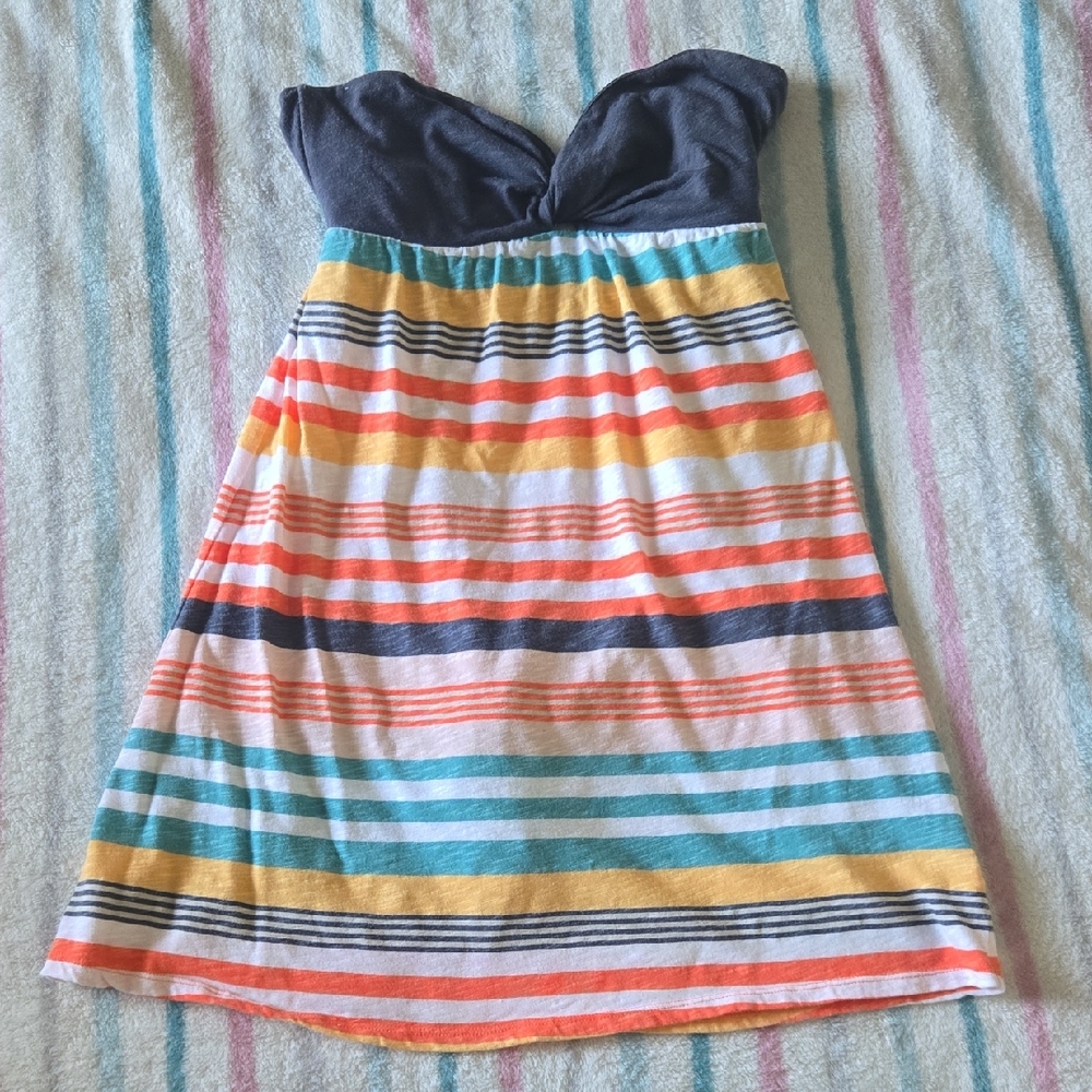 Roxy Multicolor Strapless Mini Dress